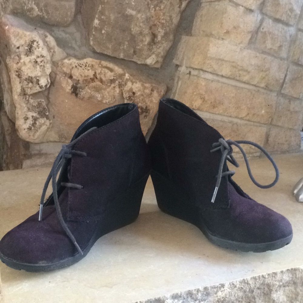 White Mountain Irma Heeled Lace Up Vegan Booties Black Size 7.5 - Picture 6 of 8
